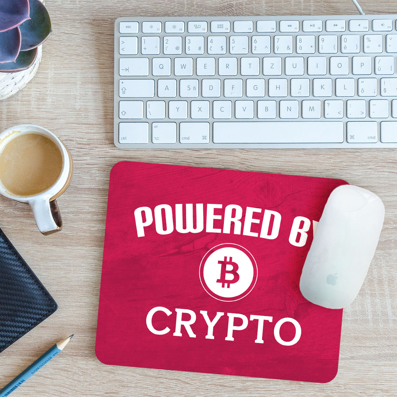 Powered by Crypto Mouse Mat Pad 24cm x 19cm | eBay UK