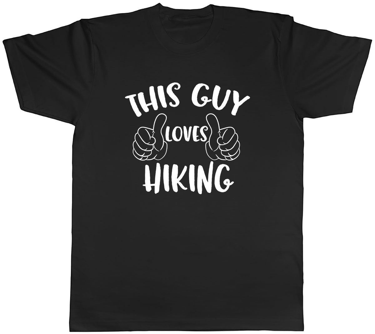 This Guy Loves Hiking Mens Unisex T-Shirt Tee