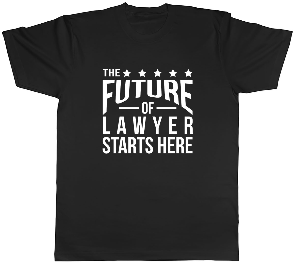 The future of Lawyer Starts Here Mens Unisex T-Shirt Tee