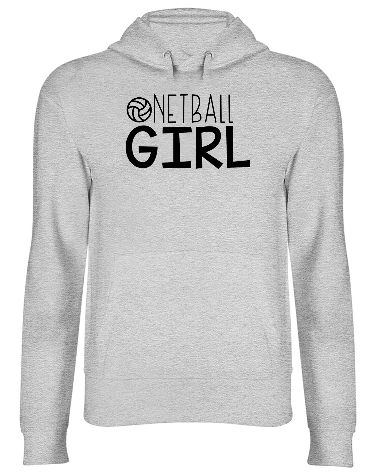 Netball Girl Mens Womens Hooded Top Hoodie