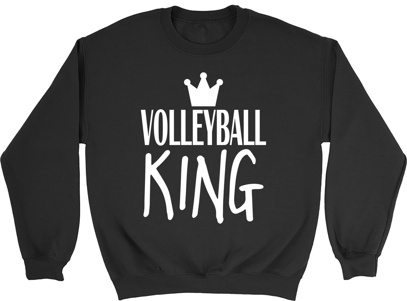 Volleyball King Mens Womens Sweatshirt Jumper